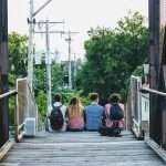 all my roommates love me and sit on bridge making memories